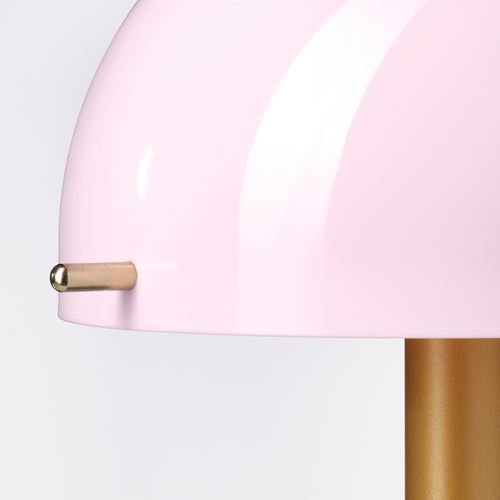 IKEA - NÖDMAST, LED decoration lighting, light pink-dark grey-green, 26 cm