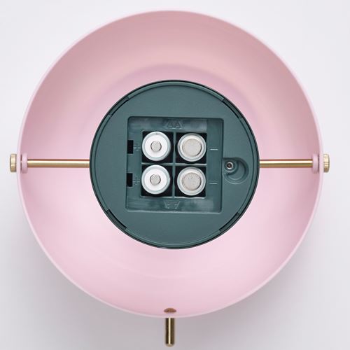 IKEA - NÖDMAST, LED'li dekoratif aydınlatma, açık pembe-koyu gri-yeşil, 26 cm