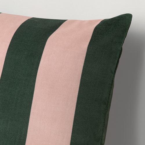 IKEA - IDGRAN, lace pillow cover, pink/green, 50x50 cm