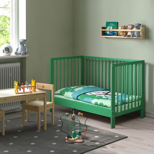 IKEA - GULLIVER, cot, green, 60x120 cm