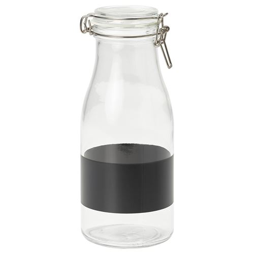 bottle shaped jar with lid