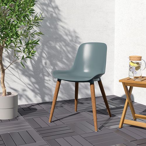 IKEA - GRÖNSTA, chair, grey-turquoise