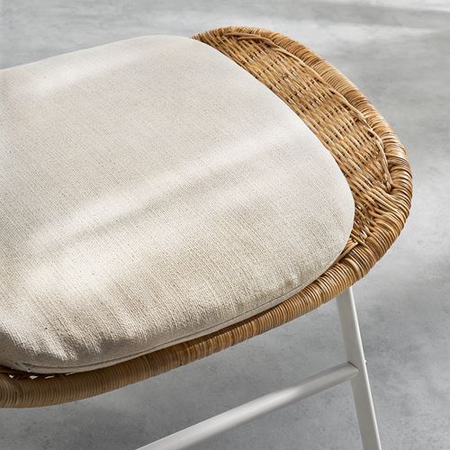 IKEA - FRYKSAS, footstool, rattan-risane natural