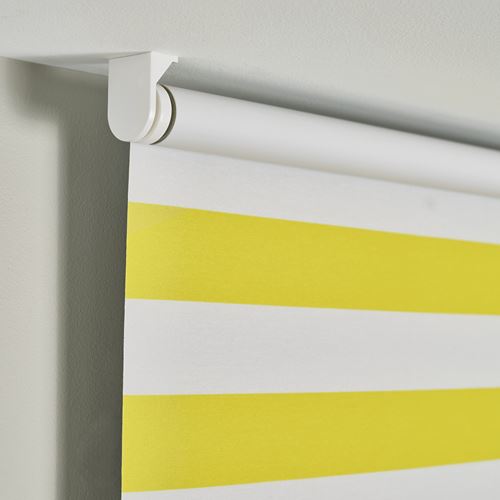 IKEA - FRIDANS, stor perde, beyaz-sarı, 100x195 cm