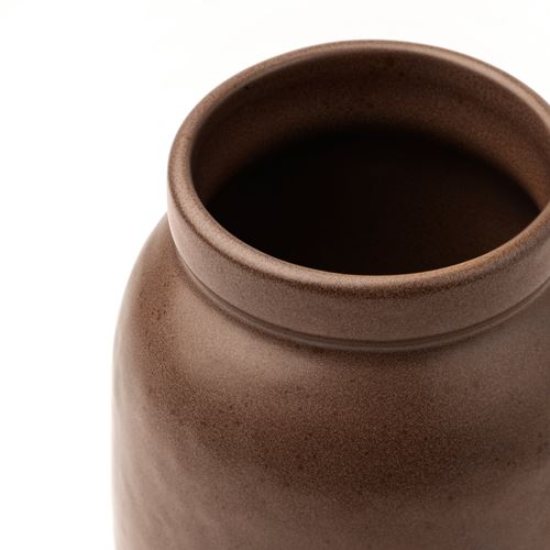 IKEA - MAVINN, stoneware plant vase, brown, 19 cm