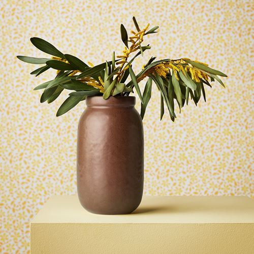 IKEA - MAVINN, stoneware plant vase, brown, 19 cm