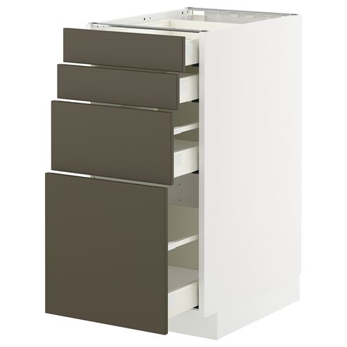 with 4 drawers and 4 drawer fronts