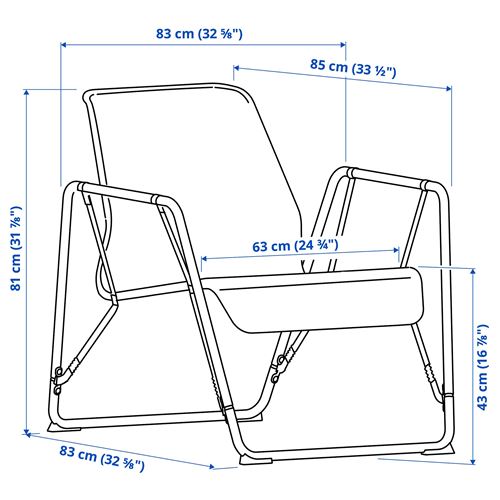 IKEA - BRANNBOLL, gaming easy chair, grey-high-gloss yellow