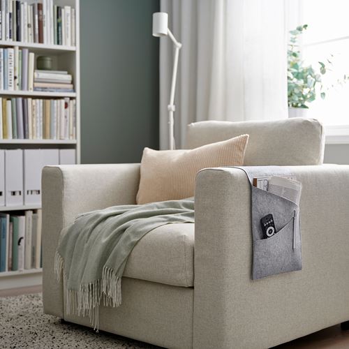 IKEA - SILANG, saklama cebi, gri-keçe