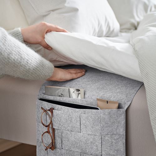 IKEA - SILANG, storage pocket, grey-felt