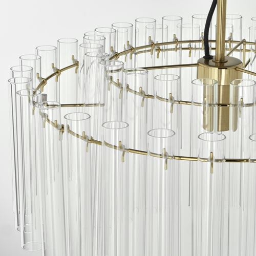 IKEA - STOCKHOLM 2025, sarkıt lamba, cam-pirinç, 54 cm