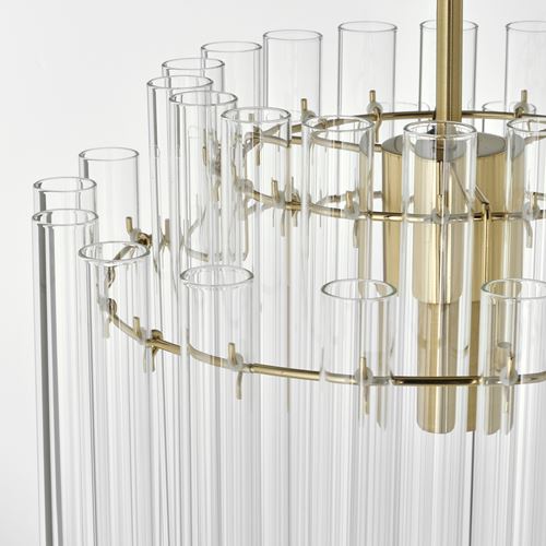 IKEA - STOCKHOLM 2025, sarkıt lamba, cam-pirinç, 38 cm