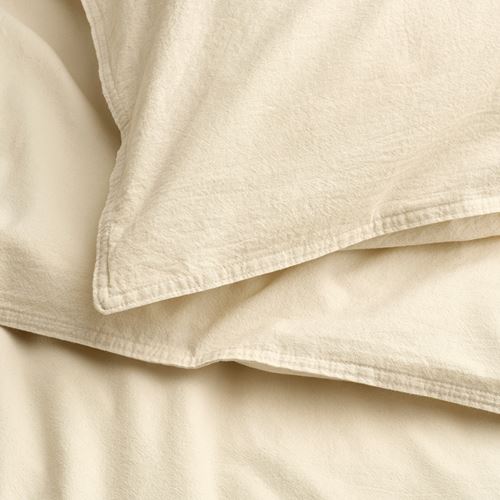 IKEA - ANGSLILJA, single duvet cover sets, natural, 150x200/50x60 cm