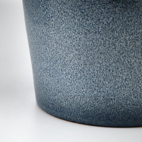 IKEA - FJARILSBUSKE, stoneware plant pot, blue, 12 cm