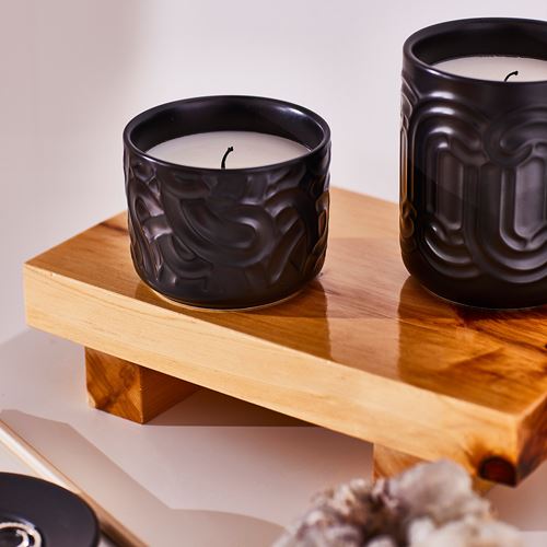 IKEA - SÖTRÖNN, scented candle in pot, black, 25 hr