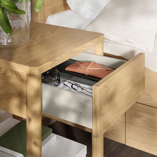 IKEA - TONSTAD, bedside table, oak veneer, 40x40x59 cm