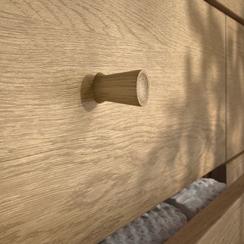 IKEA - TONSTAD, 6 çekmeceli şifonyer, meşe kaplama, 120x47x90 cm