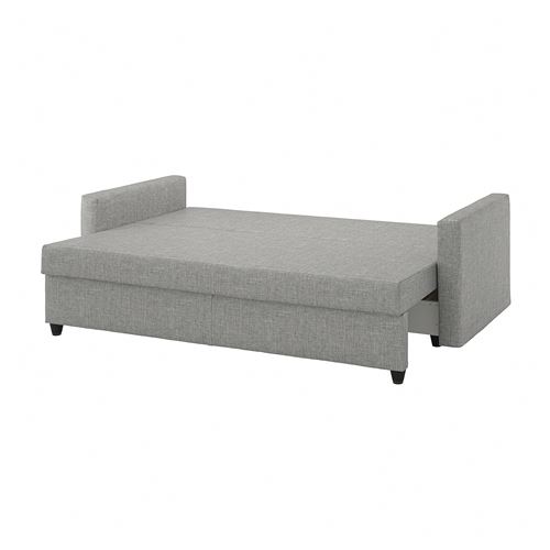 IKEA - FRIHETEN, 3-seat sofa-bed, faringe light grey