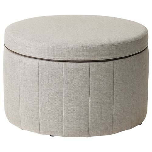 IKEA - SIDSJÖ, pouffe with storage, kilanda beige