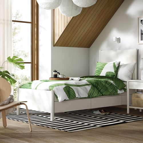 IKEA - TONSTAD, single bed, off white, 90x200 cm