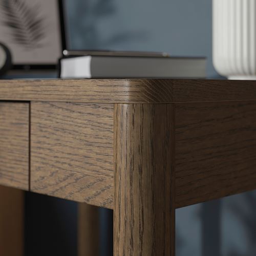 IKEA - TONSTAD, desk, brown oak veneer, 75x60 cm