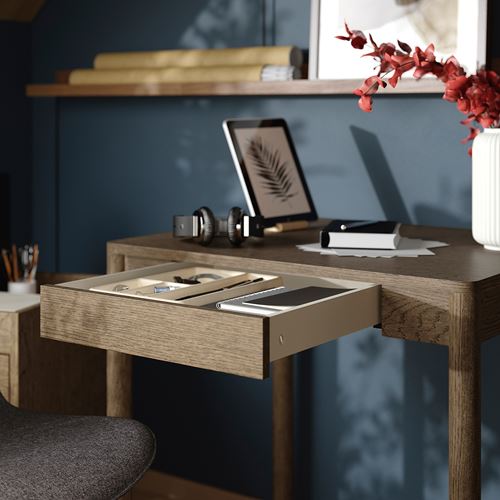 IKEA - TONSTAD, desk, brown oak veneer, 75x60 cm