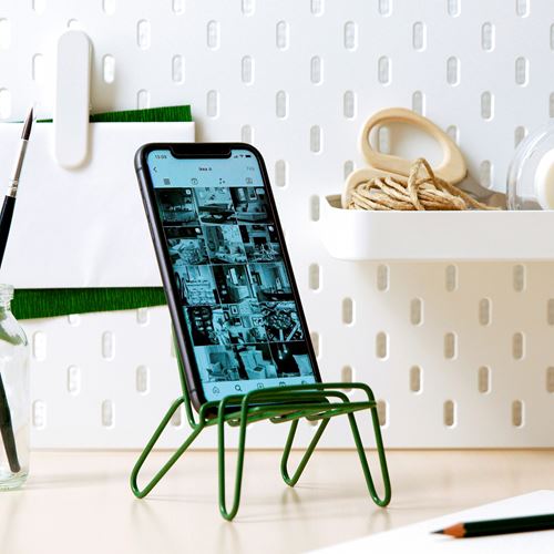 IKEA - KRUBBET, telefon/tablet standı, koyu yeşil