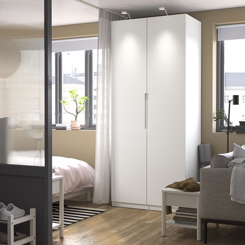 IKEA - PAX/TONSTAD, PAX wardrobe, white-off white, 100x60x236 cm