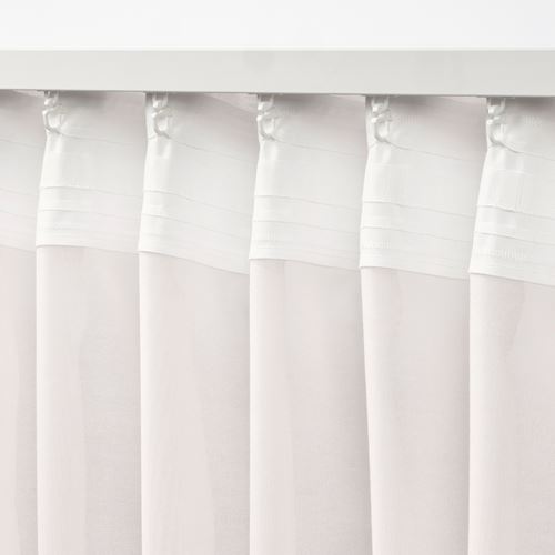 IKEA - STENFRÖ, tül perde/2 kanat, beyaz, 145x300 cm