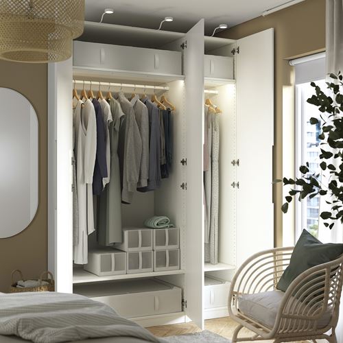IKEA - PAX/TONSTAD, PAX gardırop, beyaz-kırık beyaz, 150x60x236 cm