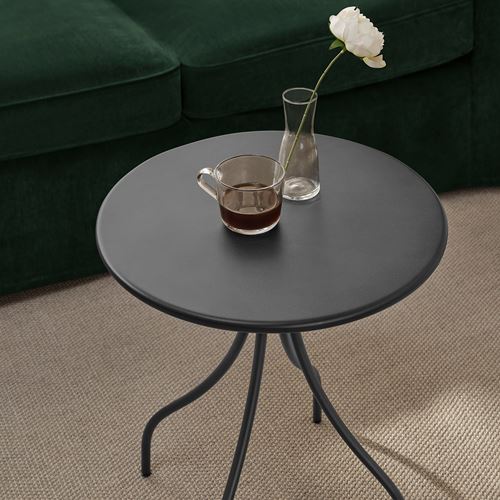 IKEA - TANEBRO, side table, anthracite, 46 cm