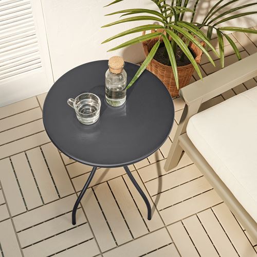 IKEA - TANEBRO, side table, anthracite, 46 cm