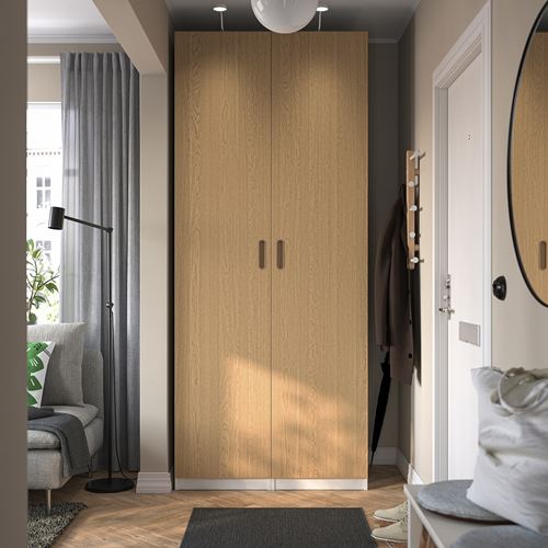 IKEA - TONSTAD, wardrobe door, oak veneer, 50x229 cm