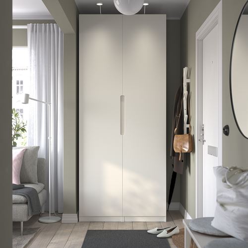 IKEA - PAX/TONSTAD, PAX wardrobe, white-off white, 100x60x236 cm