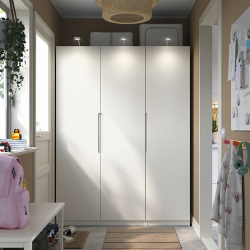 IKEA - PAX/TONSTAD, PAX wardrobe, white-off white, 150x60x201 cm