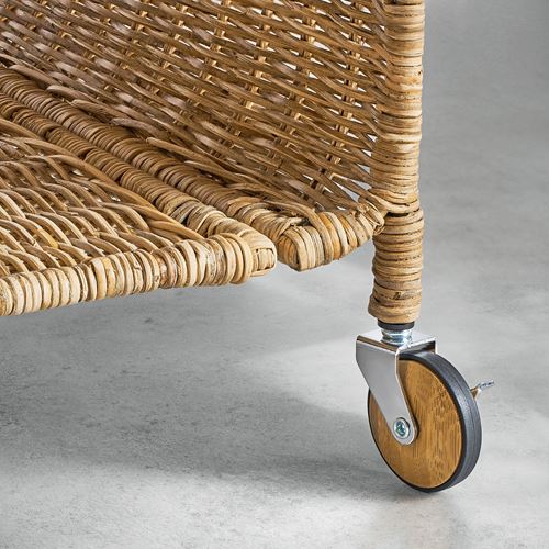 IKEA - FRYKSAS, side table, rattan, 37x53 cm