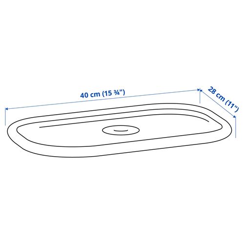 IKEA - TROFAST, saklama kutusu kapağı, beyaz, 40x28 cm