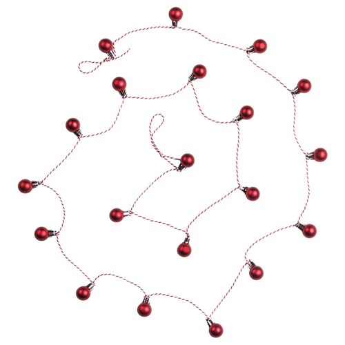 IKEA - VINTERFINT, wreath, red, 2.2 m