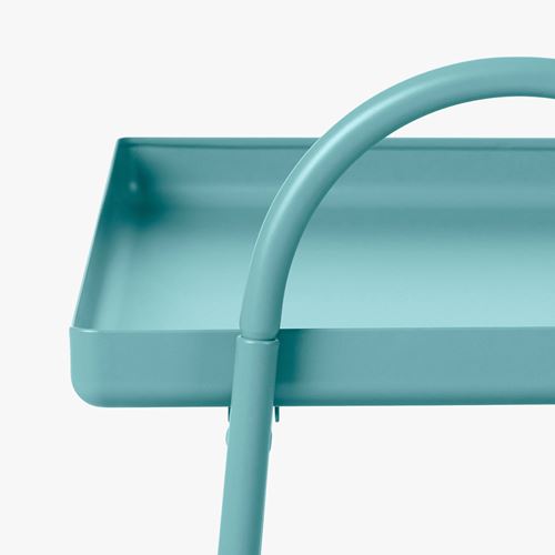 IKEA - HATTASEN, bedside table, turquoise, 43x27x48 cm