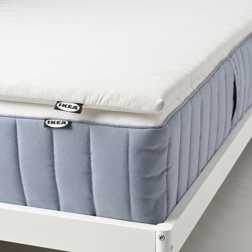 IKEA - NASFJALLET, double mattress pad, white, 160x200 cm