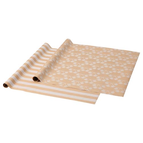 IKEA - VINTERFINT, gift wrap roll, brown, 3x0.7 m/2.10 m²