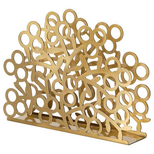 IKEA - VINTERFINT, napkin holder, golden colour