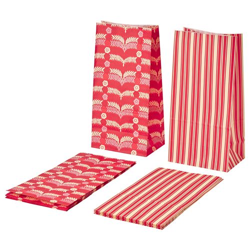 IKEA - VINTERFINT, gift wrap, red, 15x30 cm