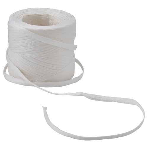 IKEA - VINTERFINT, ribbon, white, 50 m