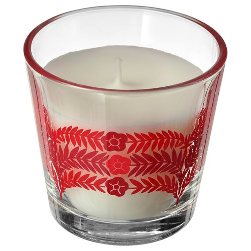 IKEA - VINTERFINT, scented candle in cup, white, 20 hr