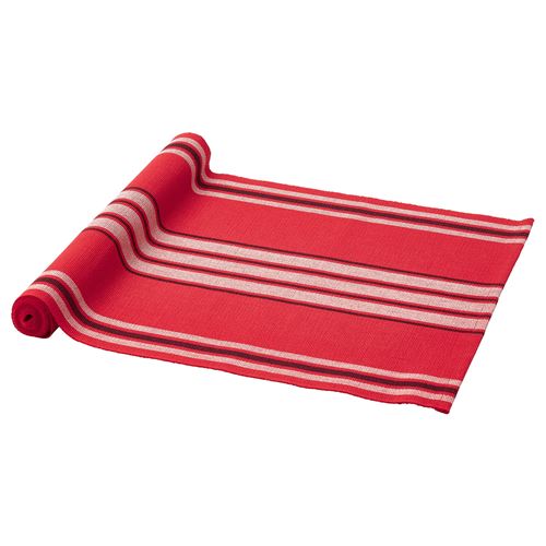 IKEA - VINTERFINT, table-runner, stripe patterned-red, 35x130 cm