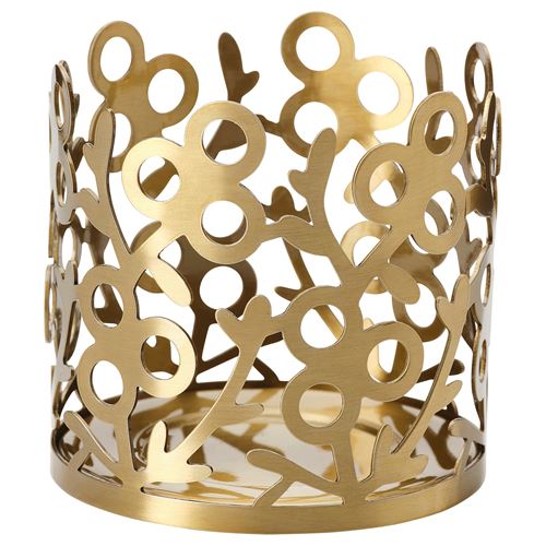 IKEA - VINTERFINT, tealight holder, golden colour, 7 cm