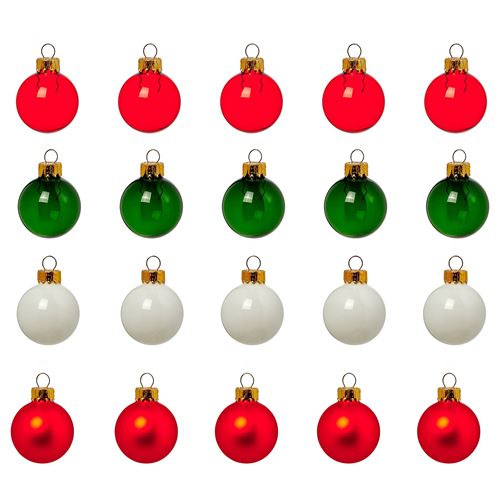 IKEA - VINTERFINT, tree ornament, multicolour, 3.5 cm