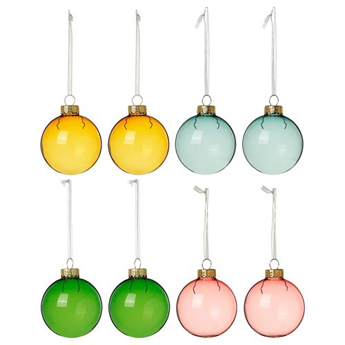 IKEA - VINTERFINT, tree ornament, multicolour, 6 cm