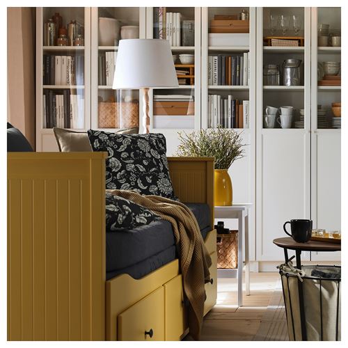 IKEA - HEMNES/VANNAREID, day-bed, yellow, 80x200 cm